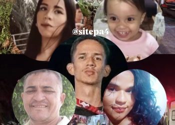 As cinco vítimas do acidente em MG; elas eram de Delmiro Gouveia (mãe e bebê), Paulo Afonso, Piranhas e Rodelas