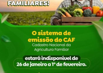Prefeitura de Glória-BA anuncia suspensão do CAF até 1º e retorno em 2 de fevereiro