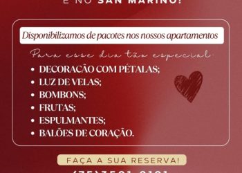Dia dos Namorados é no San Marino Hotel ❤️