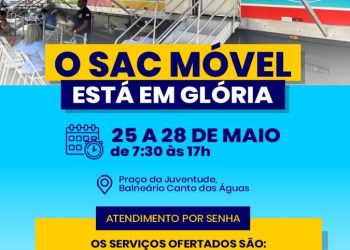 SAC Móvel chega a Glória-BA com serviços de cidadania para a população