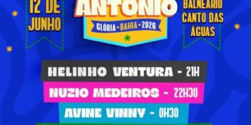 Festa de Santo Antônio divulga programação oficial e promete movimentar Glória-BA e toda a região