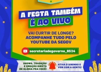 Prefeitura de Glória-BA anuncia transmissão ao vivo da Festa de Santo Antônio e do Santo Sunset pelas redes sociais