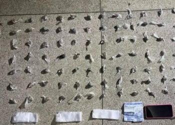 Suspeito tenta fugir, mas é preso com grande quantidade de drogas no Bairro Siriema I