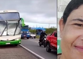 Mulher morre após acidente envolvendo ônibus na BR-423, no Jardim Cordeiro