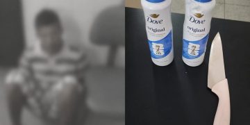 Homem é preso após roubo em farmácia no Centro de Paulo Afonso; suspeito teria ameaçado funcionário com faca