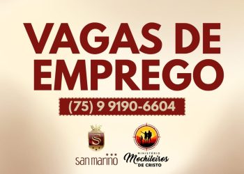 San Marino Hotel está contratando para quatro funções em Paulo Afonso; confira as oportunidades