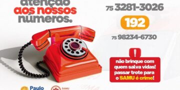 ATENÇÃO: SAMU de Paulo Afonso atualiza número de WhatsApp para atendimento de urgência