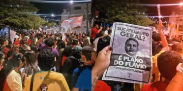 Estudantes fazem ato e caminhada em Paulo Afonso em apoio a Lula